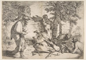 Filosofen Diogenes på jakt efter en ärlig man